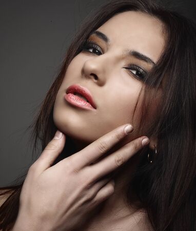 A portrait of beautiful girl.の写真素材