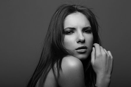 A portrait of beautiful girl.の写真素材