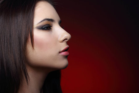 A portrait of beautiful girl.の写真素材