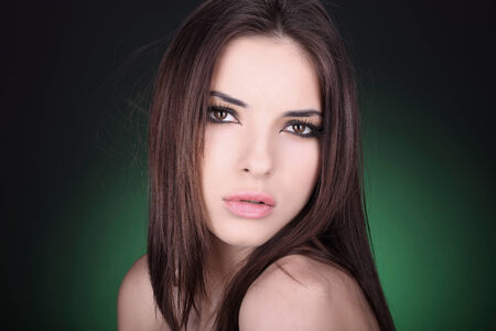 A portrait of beautiful girlの写真素材