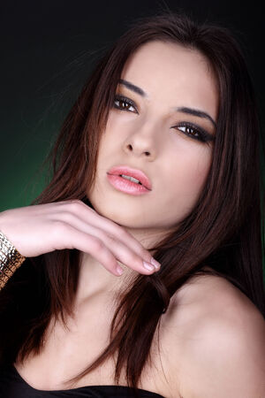 A portrait of beautiful girl.の写真素材