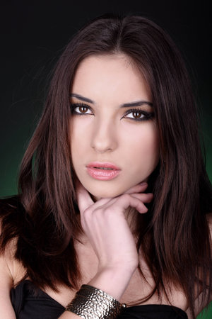 A portrait of beautiful girl.の写真素材