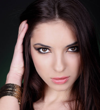 A portrait of beautiful girl.の写真素材
