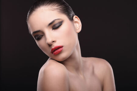 A portrait of beautiful girl.の写真素材