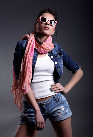 A portrait of a beautiful young womanの写真素材