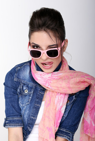 A portrait of a beautiful young womanの写真素材
