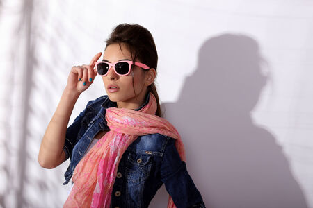 Portrait of a beautiful young womanの写真素材