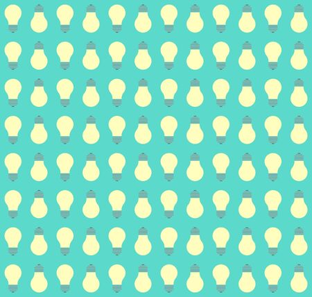 Flat pattern creativity idea lamp. Flat style texture backgroundのイラスト素材