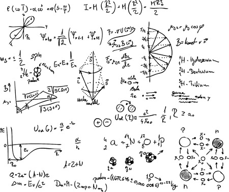 vector - atom, quantum physics, molecule, hydrogen, のイラスト素材