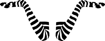 vector - the arms in stripped glovesのイラスト素材