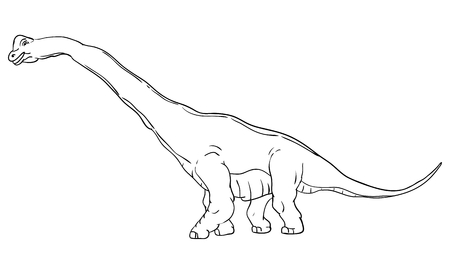 vector - dinosaur , isolated on backgroundのイラスト素材