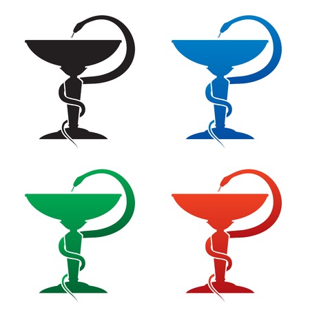 Medicine snake symbolのイラスト素材