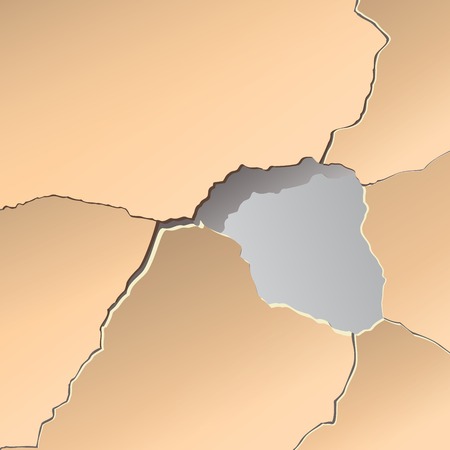 Concrete wall. Plaster paint repairのイラスト素材