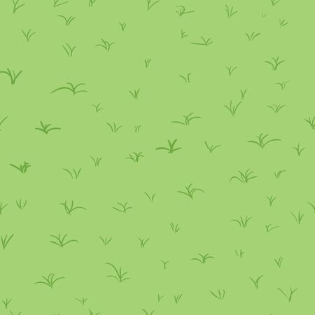 Seamless abstract pattern of hand drawn grassのイラスト素材