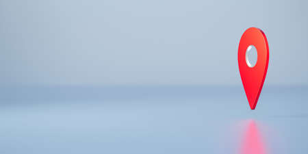 red map pointer. contact us background for address and location. GPS navigation conceptの写真素材