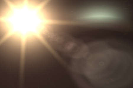 Sun rays light isolated on black background for overlay design. Lens Flare, Sun Flare. Optical flame effect illustration. lens effects for overlay designs or screen blending mode. abstract sunburstの写真素材