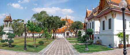 Wat Benchamabophit temple, landmark for tourist at Bangkok,Thailand. Most favorite landmark for...