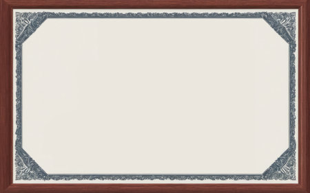 mockup diploma Certificate. photo frame mockup on wall background. Certificate, diploma, picture, gratitude frame mockup.の素材
