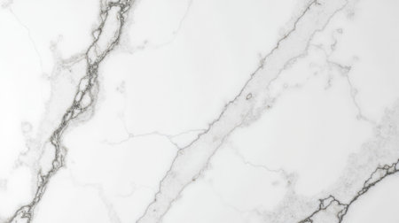 White marble texture background with natural gray veins, smooth stone surface pattern, luxury...