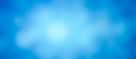 Abstract blurred blue backdrop. gradient bokeh light spots texture soft soothing focus serene dreamy peaceful background. design projectの写真素材