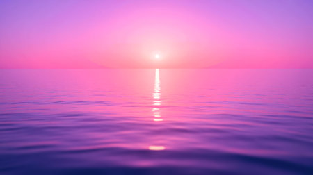 ocean sunset , clean abstract colorful blurred texture featuring beautiful soft transition between magenta and peach, template for presentation or brandingの写真素材
