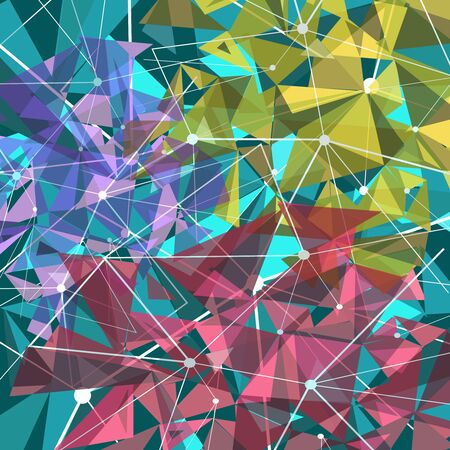 Vector illustration of a abstract backgroud with trianglesのイラスト素材