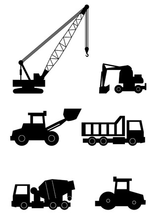 illustration of a machines for constructionのイラスト素材