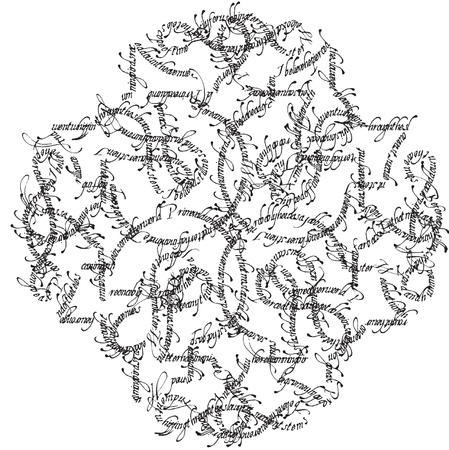 text on beautiful pathのイラスト素材