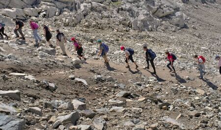 Mountain Hike in High Tatrasの写真素材