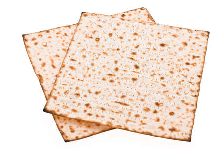 Pieces matzot prepared for celebrating passover ceremony