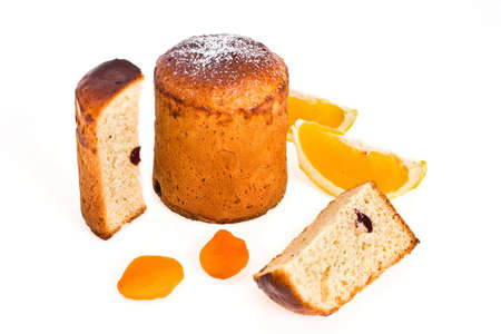 rich baking from yeast test on white background