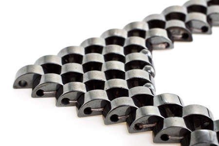 beads photographed on a white backgroundの写真素材