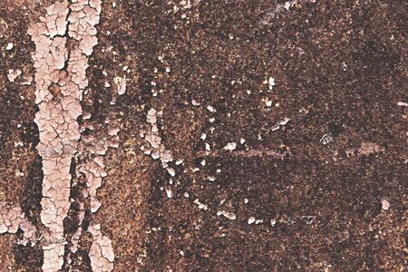 Peeling paint on the wallの写真素材