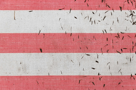 red white linen background dirtyの写真素材