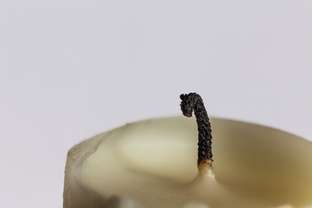 extinguished the candle closeupの写真素材