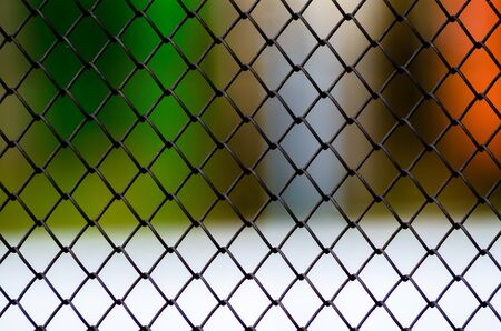 Metallic Grid on the white backgraund.