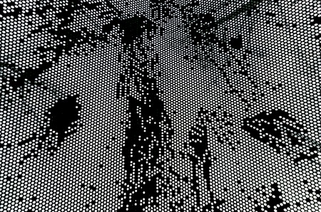 the cage metal net on white background.の写真素材