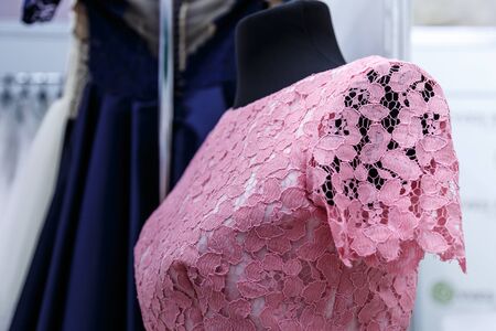 wedding dresses wedding shop on mannequinsの写真素材
