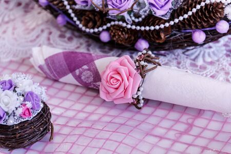 Wedding bouquets for the newlyweds of beautiful colorsの写真素材