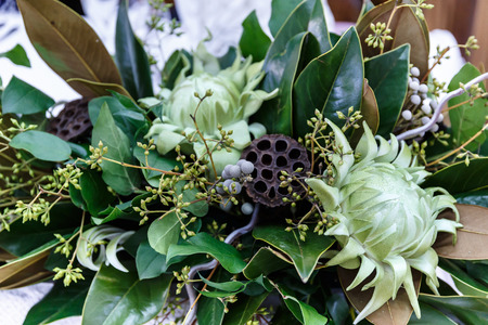 Wedding bouquets for the newlyweds of beautiful colorsの写真素材