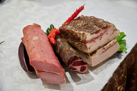 Belorussian cuisine, tasty and beautifully designed foodの写真素材