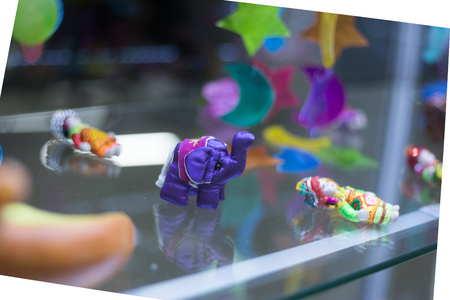 MINSK, BELARUS - OCTOBER 10, 2017: NEW YEAR AND CHRISTMAS FURNITURE TOY AND SOUVENIRS SHOPのeditorial素材