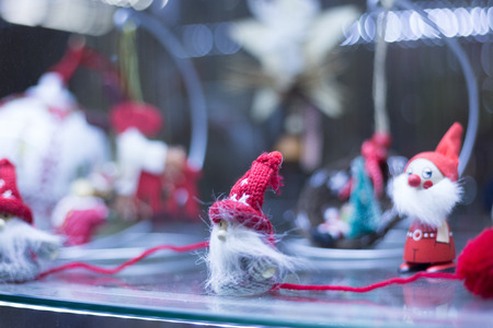 MINSK, BELARUS - OCTOBER 10, 2017: NEW YEAR AND CHRISTMAS FURNITURE TOY AND SOUVENIRS SHOPのeditorial素材