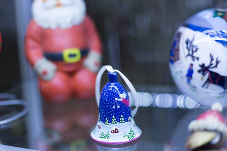 MINSK, BELARUS - OCTOBER 10, 2017: NEW YEAR AND CHRISTMAS FURNITURE TOY AND SOUVENIRS SHOPのeditorial素材