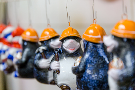 Christmas toys in the factory of Christmas toysの写真素材