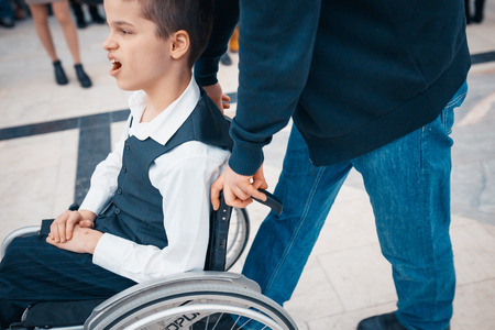 MINSK, BELARUS - MAY 1, 2017: children with Down syndrome dance and have fun at the ballのeditorial素材
