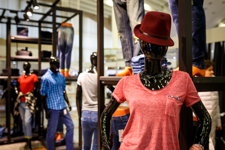 mannequins ( dummies) in modern storeの写真素材