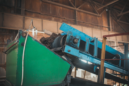 Industrial interior of an old abandoned factory buildingの写真素材