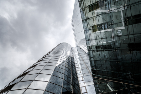 up view modern building in minskの写真素材