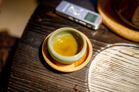 Shen Puer tea brewing process, tea ceremonyの写真素材